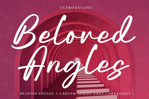 Beloved Angles Font: The Artful Brush Script for Your Craft Business