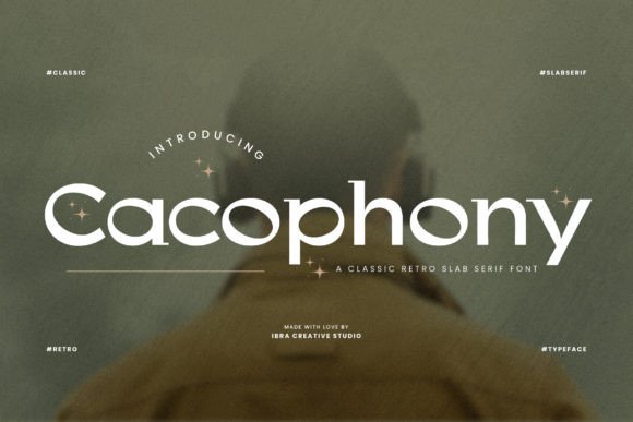 Cacophony: A Bold Retro Serif for Digital Identity