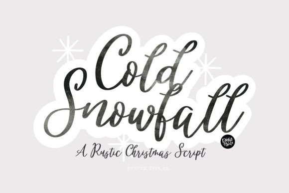 Designing with Cold Snowfall: A Vintage Script Font for Branding