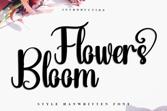 Flowers Bloom: A Festive Typeface for Digital Branding