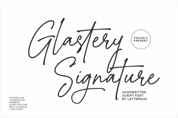 Glastery: A Dazzling Script Font for Building Your Brand