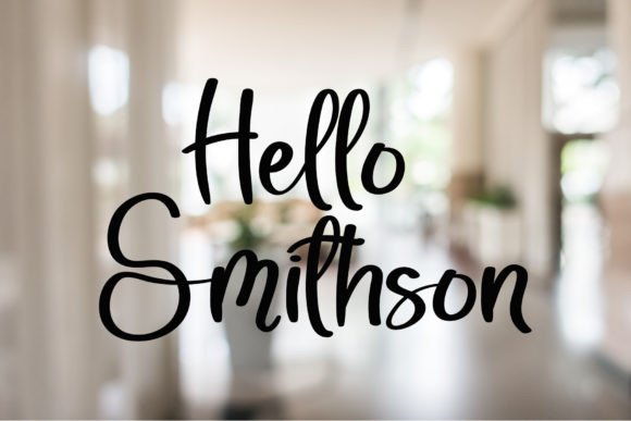Hello Smithson: A Friendly Script Font for Handmade Designs