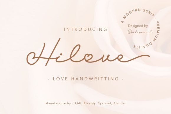 Hilove: A Romance-Inspired Font for Modern Digital Communication