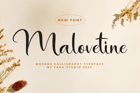 Malovetine: A Modern Script Font for Digital Elegance