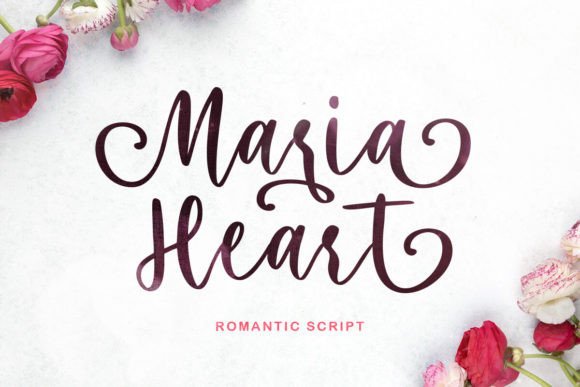 Maria Heart: A Script Font for Modern Marketing Content