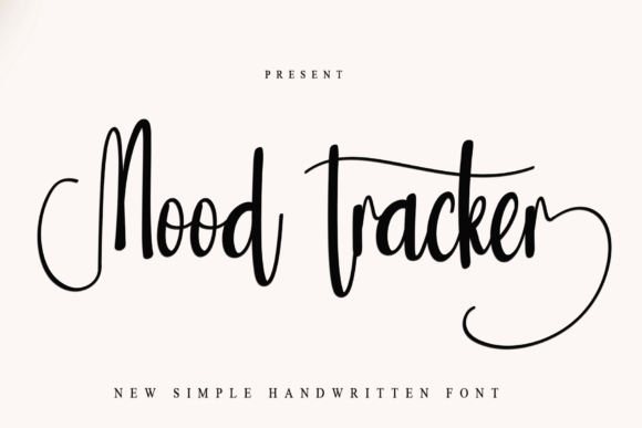 Mood Tracker: A Handwritten Font for Authentic Branding