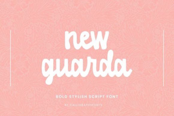 New Guarda: A Bold Script Font for Campaigns that Command Attention