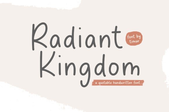Radiant Kingdom: A Font That Weaves Editorial Stories