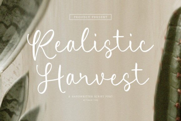 Realistic Harvest: A Handwritten Script Font for the Modern Web Designer