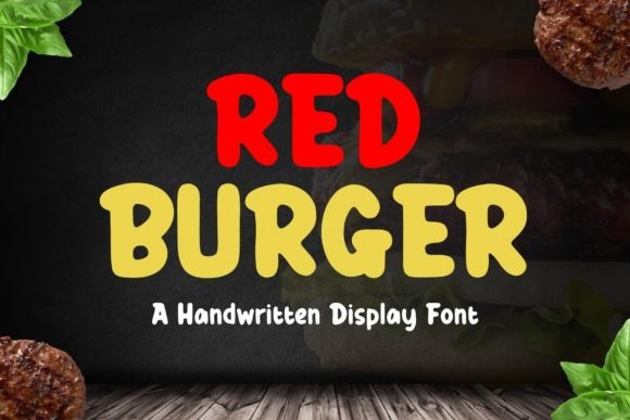 Red Burger Font: A Handwritten Touch for a Trustworthy Brand