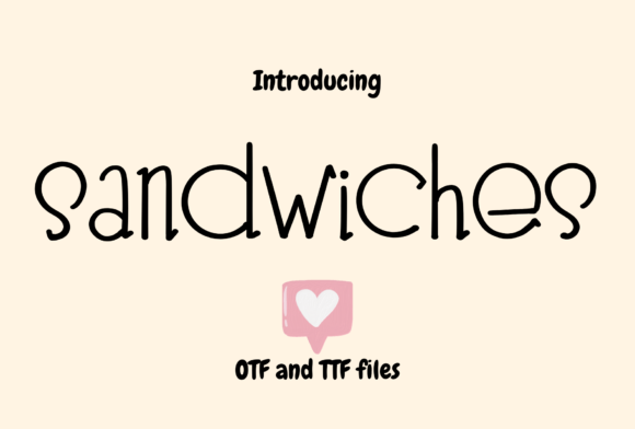 Sandwiches: A Playful Handwritten Font for Modern Digital Design