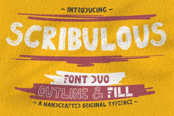 Scribulous: A Handcrafted Font Duo for Makers
