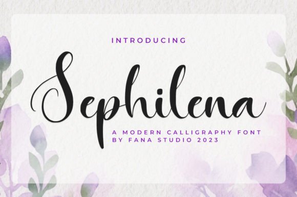 Sephilena: The Elegant Script Font for Modern Websites