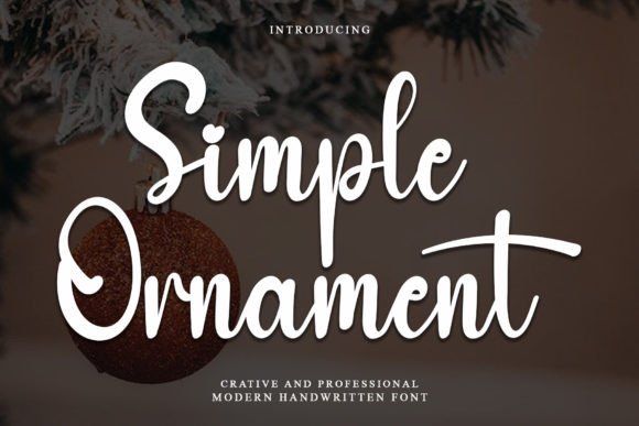 Simple Ornament: A Handwritten Font Review for Designers