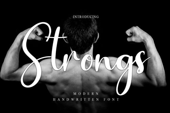 Strongs: A Handwritten Font for Editorial Elegance