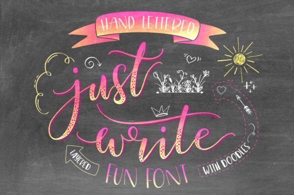 The Just Write Font is Perfect for Warm Digital Design